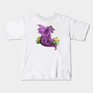 Adorable Baby Purple Dragon Kids T-Shirt